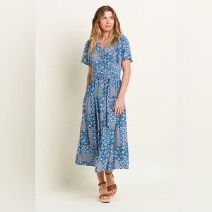 Brakeburn Folk Floral Dress Size 8